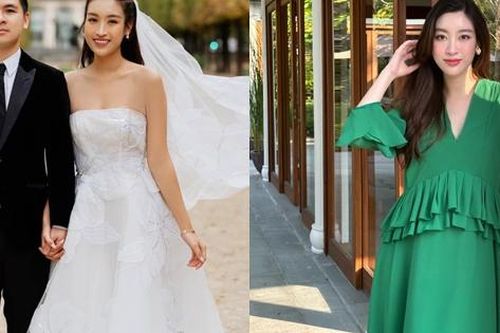 Giữa tin đồn ở ẩn dưỡng thai, Hoa hậu Đỗ Mỹ Linh bị lộ ảnh cưới chưa bao giờ công bố