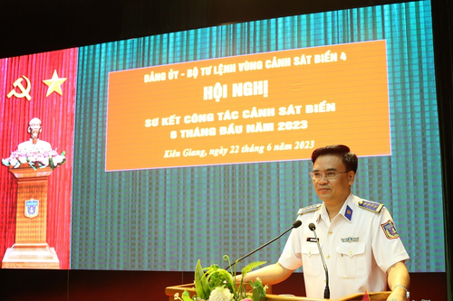 Vùng Cảnh sát biển 4 hoàn thành tốt nhiệm vụ 6 tháng đầu năm 2023