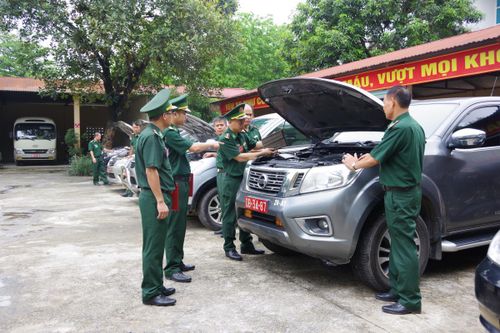 Trường Trung cấp 24 Biên phòng tổ chức Hội thi xe tốt, lái xe giỏi năm 2023