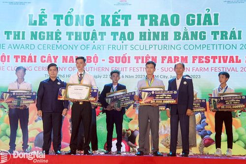 Đồng Nai có tác phẩm đạt giải nhất hội thi Nghệ thuật tạo hình bằng trái cây