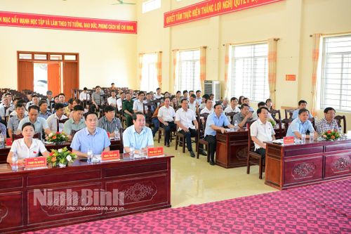 Đại biểu HĐND tỉnh tiếp xúc với cử tri huyện Yên Mô
