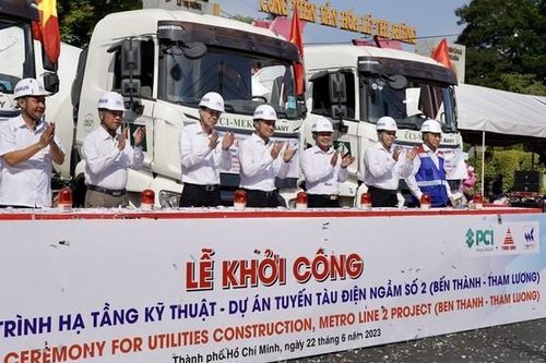 TP. Hồ Chí Minh: Khởi công gói hạ tầng kỹ thuật tuyến metro số 2