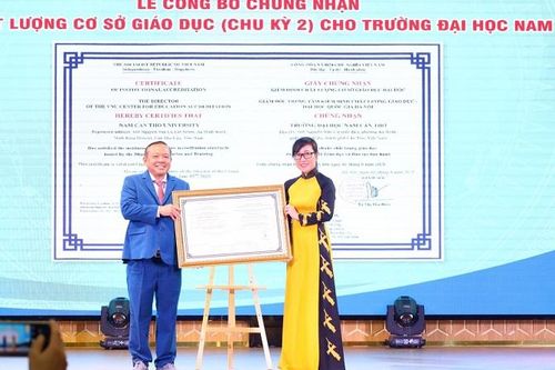 Trường Đại học Nam Cần Thơ đạt chứng nhận kiểm định chất lượng giáo dục