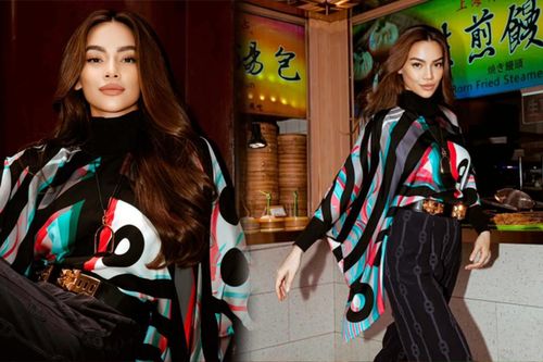 Hồ Ngọc Hà diện đồ thùng thình ở Thượng Hải vẫn được khen: Ai dám mặc bộ này ngoài chị?