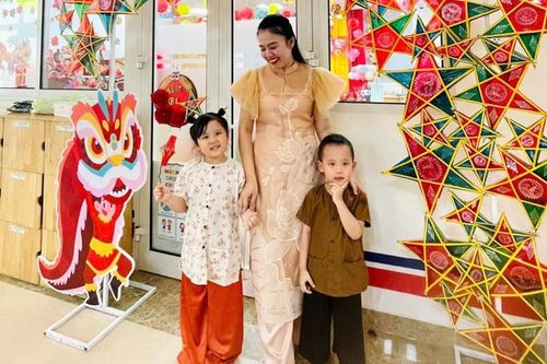 Mẹ 3 con Hoàng Hải Hà đảm đang, chỉnh chu từ điều nhỏ nhất