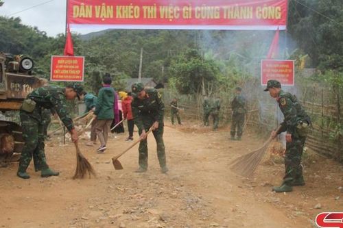 Quân đội chung sức xây dựng nông thôn mới