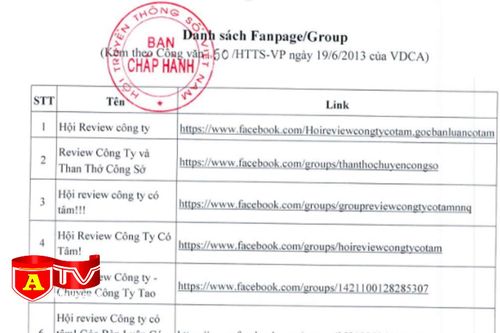 Kiến nghị xử lý 13 trang mạng xã hội đánh giá doanh nghiệp