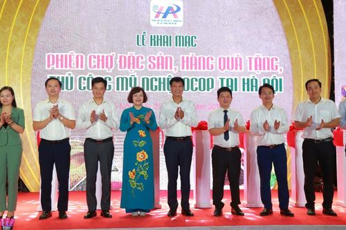 Khai mạc Phiên chợ đặc sản, hàng quà tặng, thủ công mỹ nghệ, OCOP Hà Nội