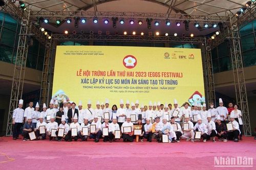 Xác lập kỷ lục 50 món ăn sáng tạo từ trứng