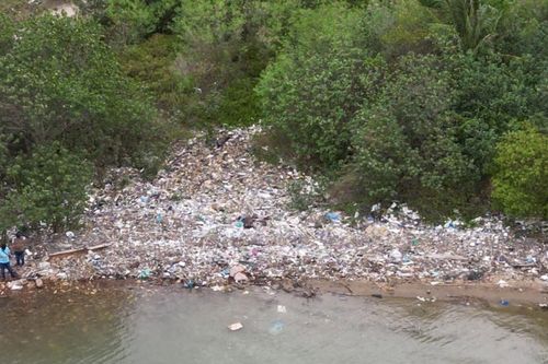 Hình ảnh rác khủng khiếp 'bủa vây' đầm sinh thái lớn nhất Bình Định