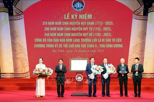 Công bố văn bản hán nôm làng Trường Lưu là Di sản tư liệu