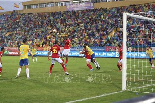 V.League 2023: Câu lạc bộ Thép Xanh Nam Định hòa 0-0 trước Đông Á Thanh Hóa