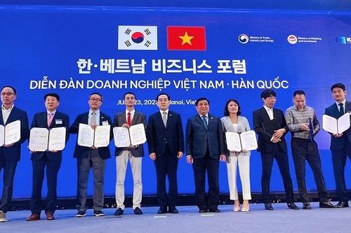 Doanh nghiệp Việt - Hàn ký hơn 100 ghi nhớ hợp tác