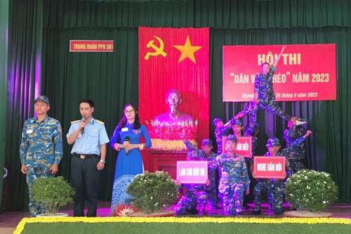 Trung đoàn 591, Sư đoàn Phòng không 377 tổ chức hội thi 'Dân vận khéo' năm 2023