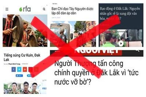 Lợi dụng vụ việc xảy ra ở Đắc Lắc để chống phá cũng là tội ác