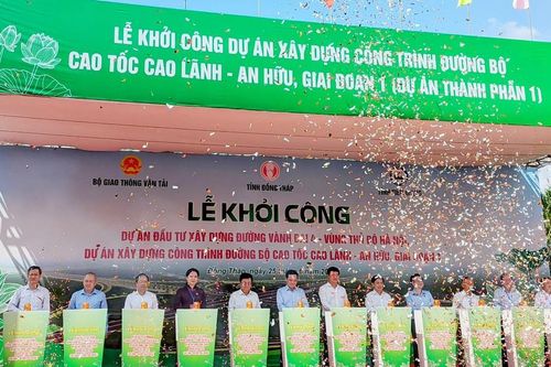 Đồng Tháp: Khởi công dự án đường cao tốc Cao Lãnh – An Hữu giai đoạn 1