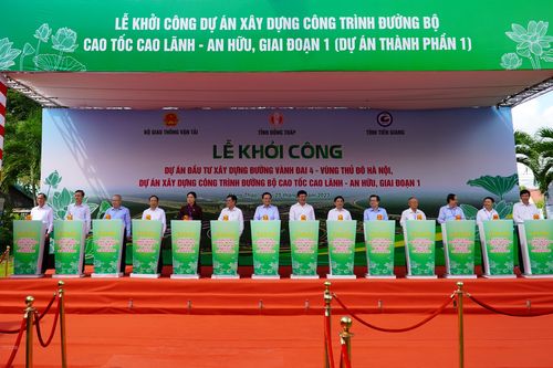 Khởi công xây dựng công trình Đường bộ Cao tốc Cao Lãnh-An Hữu