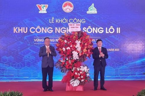 Khởi công Khu công nghiệp Sông Lô II có tổng vốn đầu tư hơn 1.500 tỷ đồng