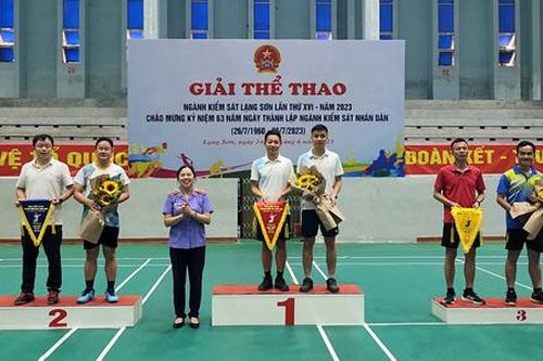Bế mạc giải thể thao ngành kiểm sát tỉnh lần thứ XVI