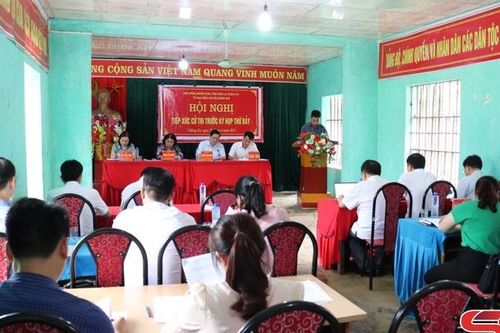 Hội nghị tiếp xúc cử tri trước Kỳ họp thứ 7 HĐND tỉnh khóa XV