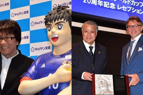 'Cha đẻ' truyện tranh Captain Tsubasa được vinh danh ở Nhật Bản giống như... HLV Troussier