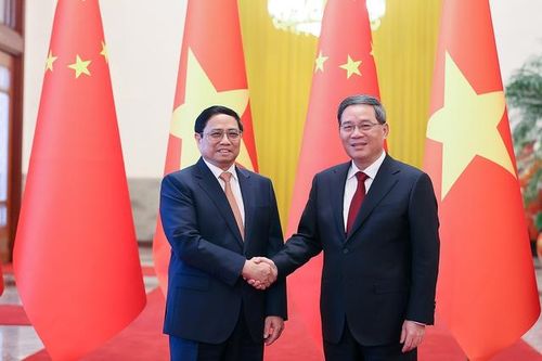 Chùm ảnh: Lễ đón chính thức Thủ tướng Phạm Minh Chính thăm Trung Quốc