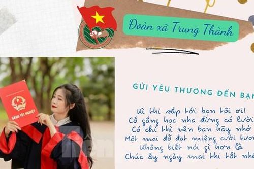 Bí thư Đoàn xã gửi lời chúc, thông điệp ý nghĩa dành tặng các sĩ tử