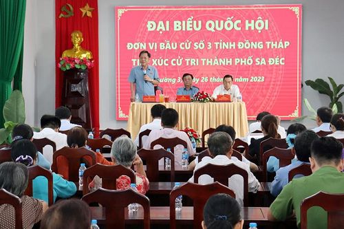 Cử tri kiến nghị đầu tư xây dựng các công trình dân sinh