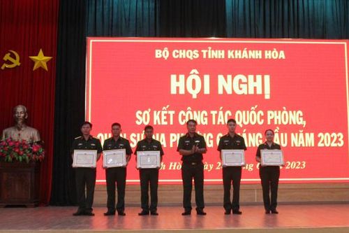 Bộ Chỉ huy Quân sự tỉnh Khánh Hòa sơ kết công tác quốc phòng, quân sự địa phương 6 tháng đầu năm 2023
