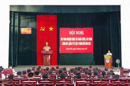 Lữ đoàn 146 sơ kết công tác huấn luyện, xây dựng chính quy, quản lý kỷ luật