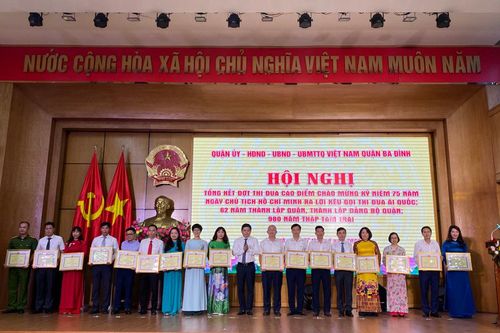 Quận Ba Đình khen thưởng 136 cá nhân, tập thể trong đợt thi đua cao điểm