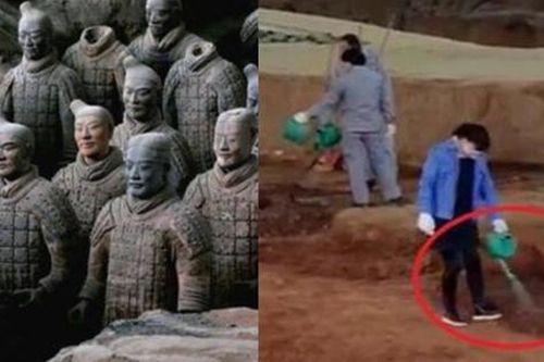 Vì sao binh đoàn đất nung Tần Thủy Hoàng thường xuyên được tưới nước?
