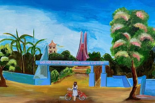 Mãn nhãn bức tường tranh bích họa Ninh Thuận xác lập kỷ lục VN