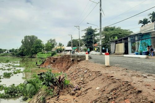 An Giang khẩn trương xử lý sạt lở bờ Bắc kênh Rạch Giá-Long Xuyên