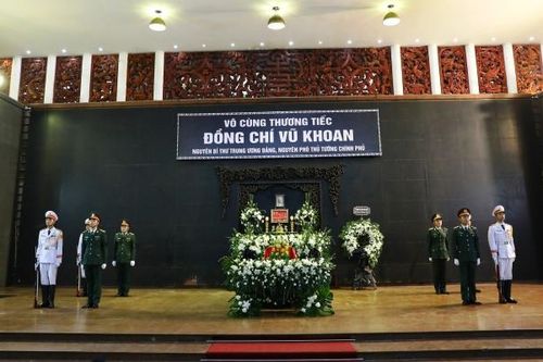 Tổ chức lễ tang nguyên Phó Thủ tướng Chính phủ Vũ Khoan với nghi thức Lễ tang cấp Nhà nước