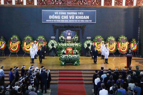 Tổ chức trọng thể Lễ truy điệu nguyên Phó Thủ tướng Vũ Khoan