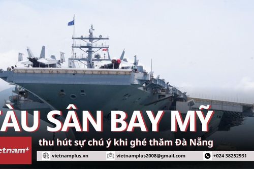 Cận cảnh tàu sân bay USS Ronald Reagan của Mỹ đang ghé thăm Đà Nẵng