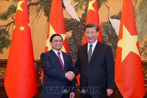 Thủ tướng Phạm Minh Chính hội kiến Tổng Bí thư, Chủ tịch nước Trung Quốc Tập Cận Bình