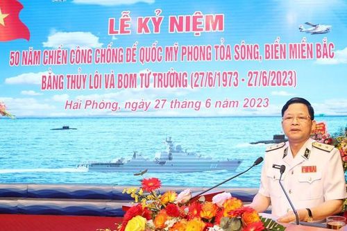 Kỷ niệm 50 năm chiến công chống đế quốc Mỹ phong tỏa sông, biển miền Bắc