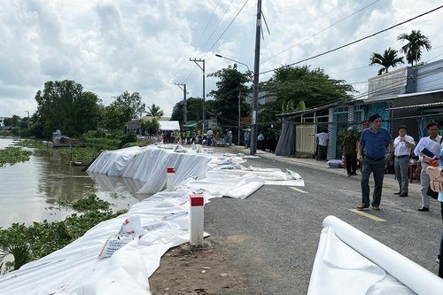 An Giang: Đề xuất ban bố tình huống khẩn cấp về thiên tai đối với sạt lở ở xã Mỹ Khánh
