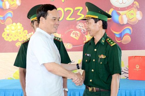Phó Thủ tướng Chính phủ Trần Lưu Quang kiểm tra công tác phòng, chống buôn lậu trên tuyến biên giới An Giang