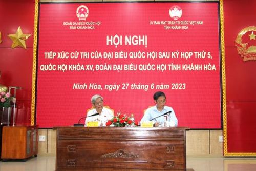 Ông Trần Tuấn Anh - Ủy viên Bộ Chính trị, Trưởng Ban Kinh tế Trung ương tiếp xúc cử tri thị xã Ninh Hòa