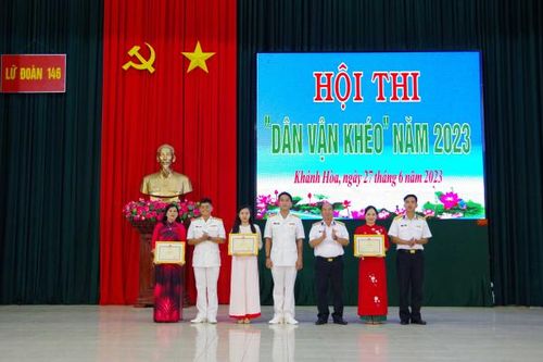 Lữ đoàn 146 tổ chức Hội thi 'Dân vận khéo' năm 2023