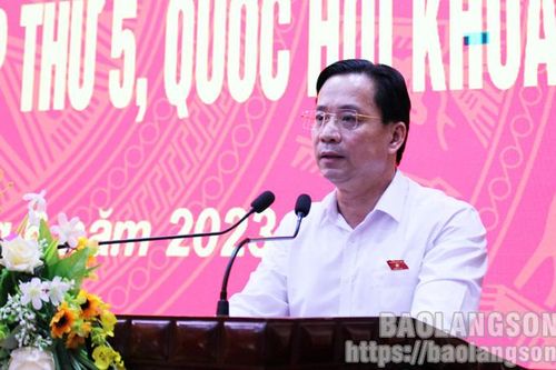 Đoàn đại biểu Quốc hội tỉnh tiếp xúc cử tri tại thành phố Lạng Sơn