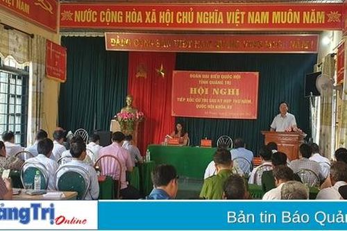 Tiếp xúc cử tri sau kỳ họp thứ 5, Quốc hội khóa XV