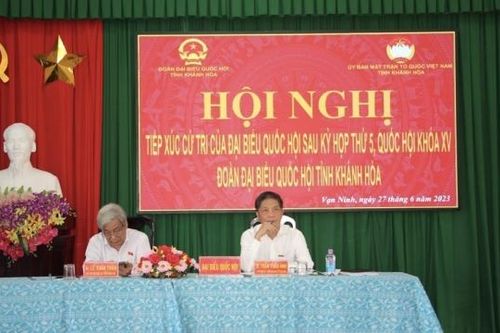 Trưởng Ban Kinh tế Trung ương Trần Tuấn Anh tiếp xúc cử tri sau Kỳ họp thứ 5, Quốc hội khóa XV