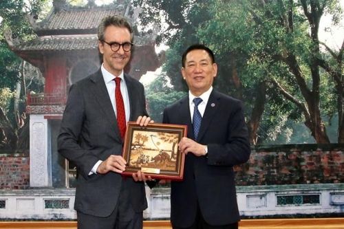 Bộ trưởng Hồ Đức Phớc tiếp Đại sứ, Trưởng phái đoàn Liên minh châu Âu Aliberti Giorgio