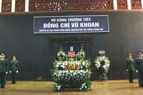 Tổ chức trọng thể Lễ tang nguyên Phó Thủ tướng Vũ Khoan