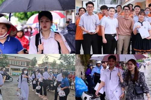 Những hình ảnh ấn tượng về các 'sĩ tử' trong ngày đầu 'vượt vũ môn'