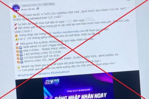 Cảnh báo lừa đảo giả mạo trang web công ty game để chiếm đoạt tài sản và thông tin tài khoản